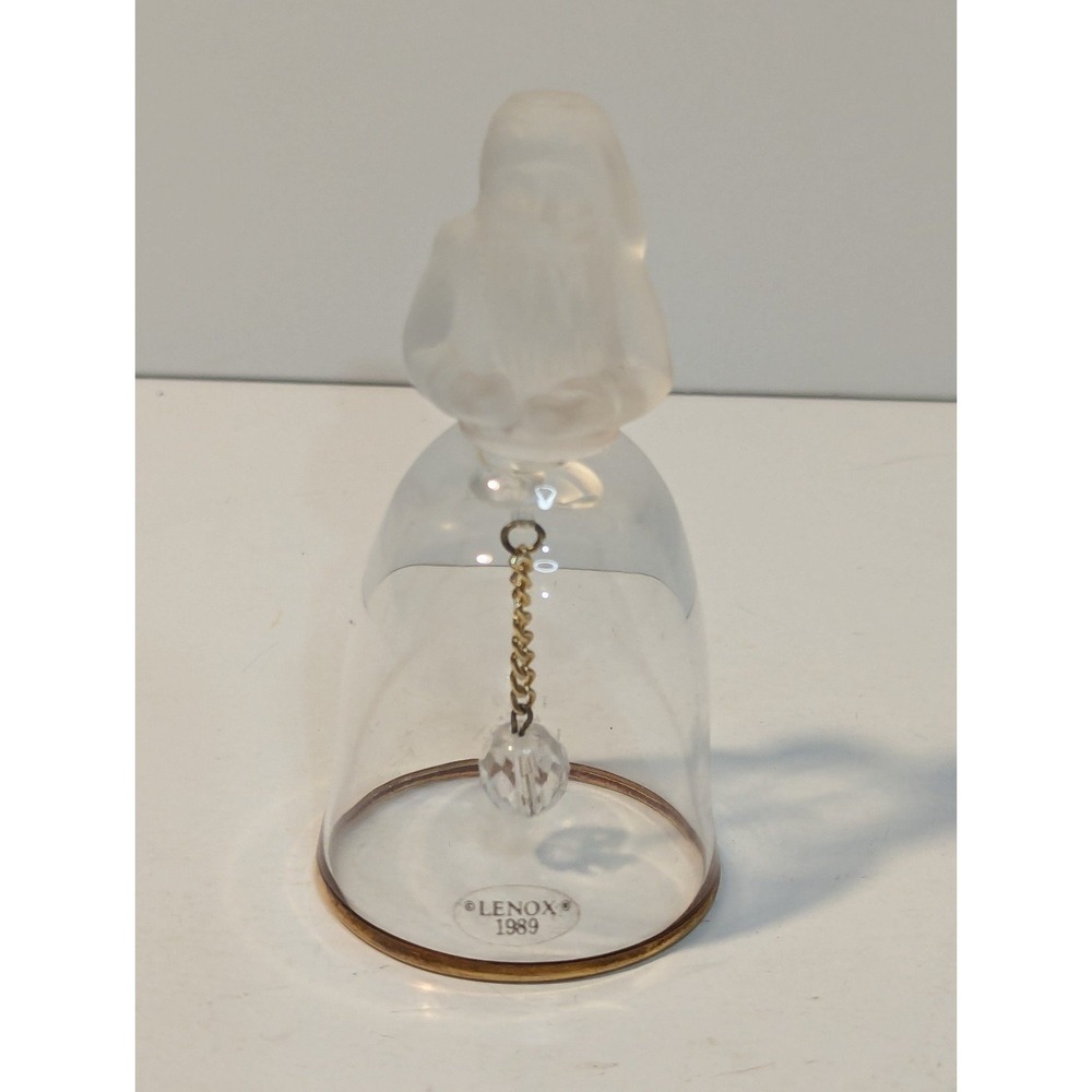 Lenox‎ 1989 Crystal St. Nicholas miniature Bell ornament
